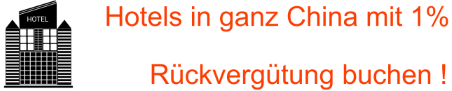China Hotels mit Rückvergütung